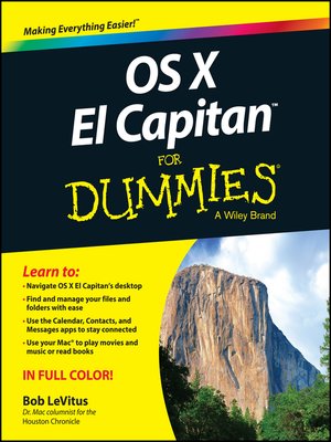 cover image of OS X "X" For Dummies